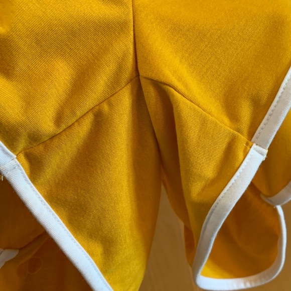 (K250) NWT Wonder Nation Girls XL (14-16) Mustard w/white Trim Romper - Picture 8 of 9